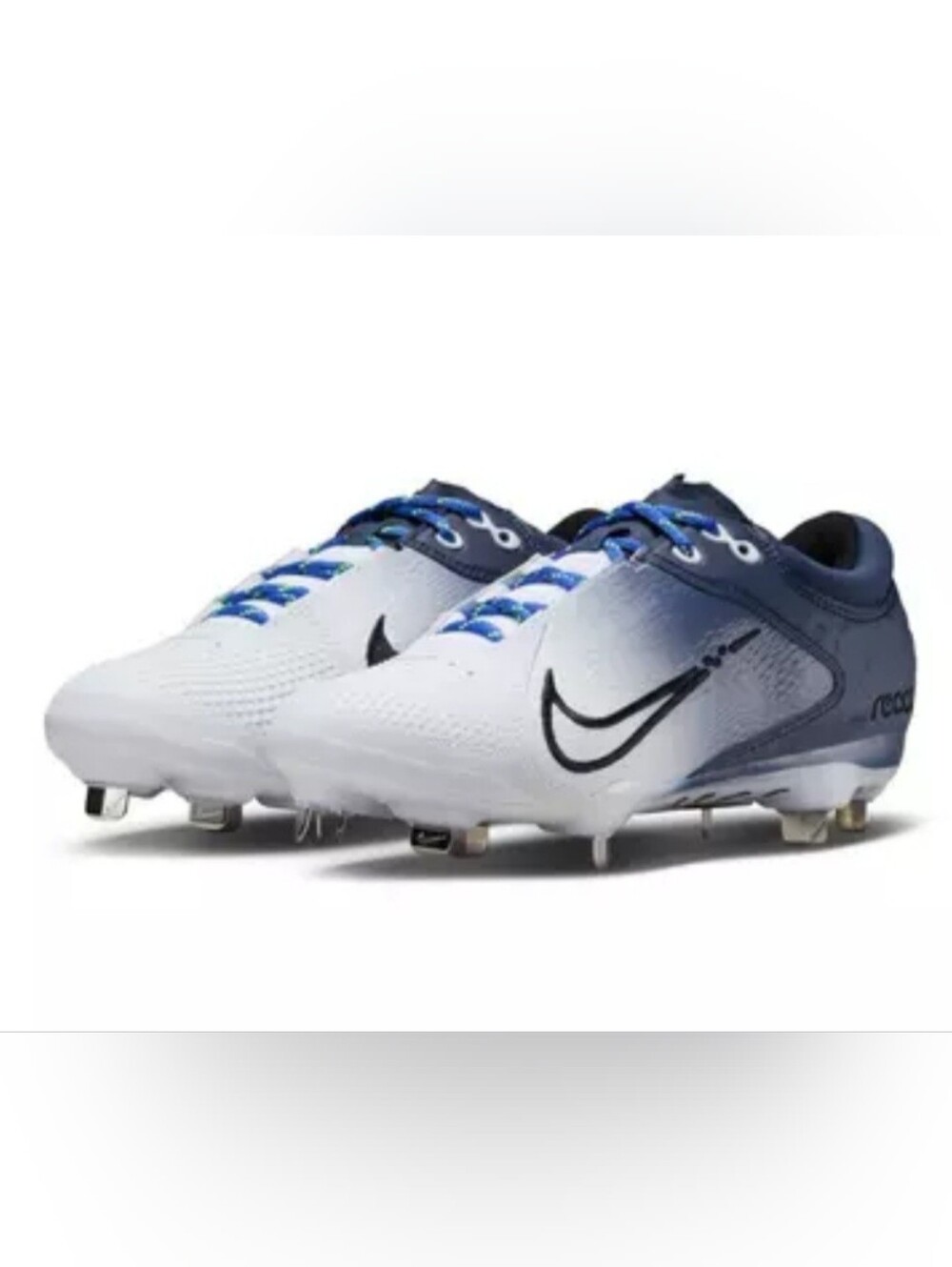 Nike Hyperdiamond 4 Elite Womans Softball Cleats Navy/White CZ5917-400 Sz 8